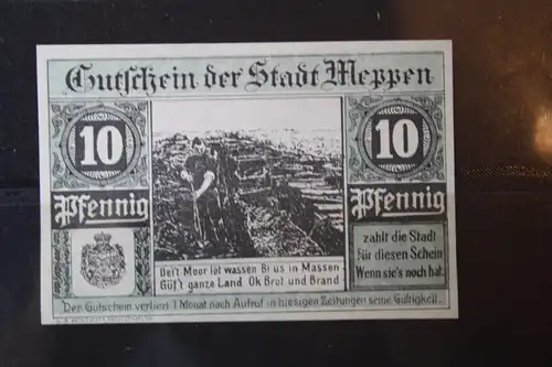 Notgeld Meppen, 10 Pf.