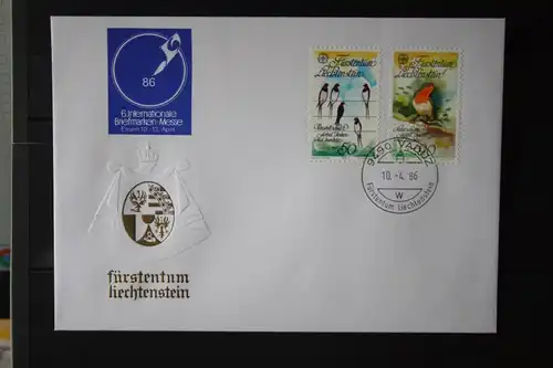 Liechtenstein, CEPT 1986, Vögel, FDC