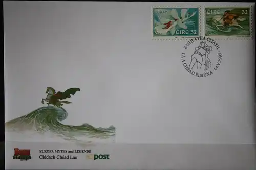 Irland CEPT EUROPA-UNION 1997, Rollenmarken auf FDC