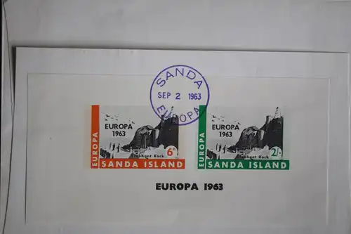 Sanda Island, EUROPA-UNION-Mitläufer, CEPT-Mitläufer, Englische Insel-Lokalpost-Marken 1963, FDC