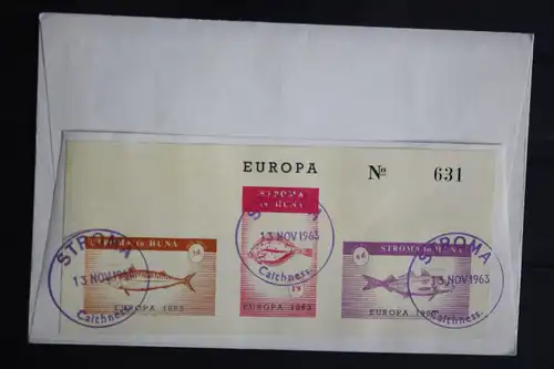 Stroma Island, EUROPA-UNION-Mitläufer, CEPT-Mitläufer, Englische Insel-Lokalpost-Marken 1963, FDC