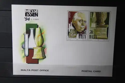 Malta CEPT EUROPA-UNION 1994 Ganzsache Messe Essen