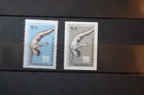 Schwarzdruckmarke der Ausgabe: Europameisterschaften im Schwimmen  1974