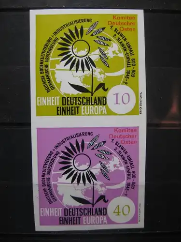 EUROPA-Vignette 1964; Vignetten Deutsche Einheit