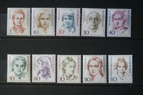 Freimarken, Dauerserie Deutschland: 1986-1998: Frauen der deutschen Geschichte (Komplette Serie in DM-Währung; 31 Werte