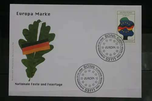 Ersttagsbrief Künstler- Ersttagsbrief FDC der Deutsche Postphilatelie: Europamarke 1998