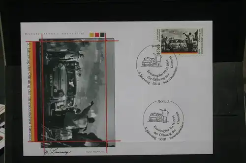 Ersttagsbrief Künstler- Ersttagsbrief FDC der Deutsche Postphilatelie: 5. Jahrestag der Grenzöffnung