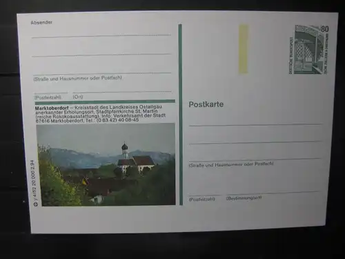 Bildpostkarte Marktoberdorf