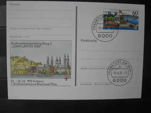 Sonderpostkarte PSo26 Confluentes 2000 Koblenz 1992