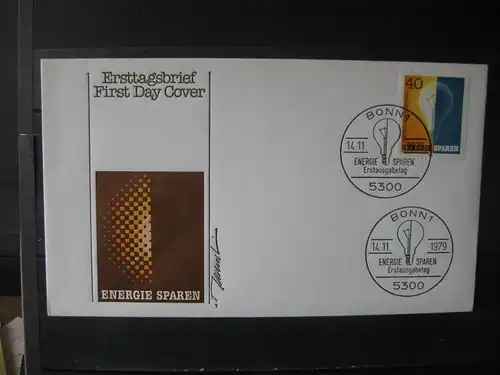 Energie sparen 1979 Ersttagsbrief ; FDC