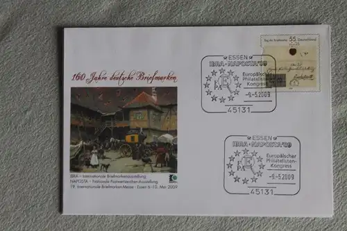 Umschlag mit Sonderwertstempel; USo 182; IBRA, NAPOSTA, Tag der Briefmarke 2009