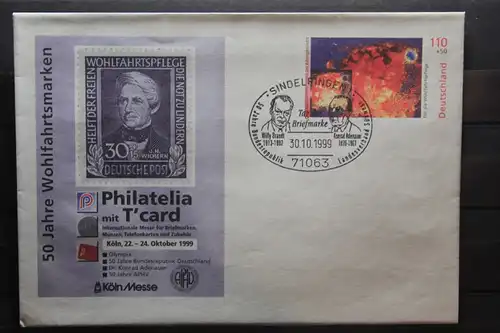 Umschlag mit Sonderwertstempel; USo 10; Philatelia 1999