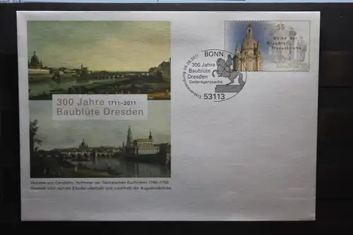 Umschlag mit Sonderwertstempel; USo 240; 300 Jahre Baublüte Dresden, 2011