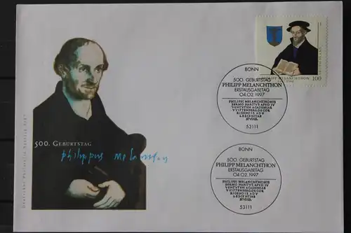 Ersttagsbrief Künstler- Ersttagsbrief FDC der Deutsche Postphilatelie: Ph. Melanchthon