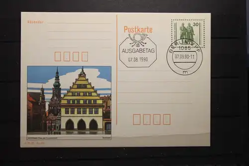 Bildpostkarte Bauwerke; Greifswald; Neue Währung