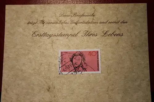 6.3.1973; Personalisierte Geburtstagskarte; Personalisierte Ersttagskarte; Personalisierte Geburtskarte