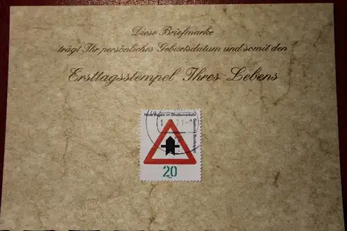 1.3.1971; Personalisierte Geburtstagskarte; Personalisierte Ersttagskarte; Personalisierte Geburtskarte