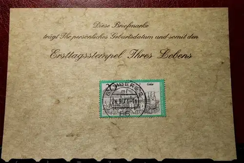 24.9.1971; Personalisierte Geburtstagskarte; Personalisierte Ersttagskarte; Personalisierte Geburtskarte