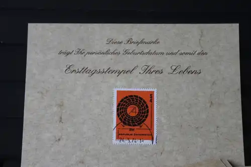 24.5.1974; Personalisierte Geburtstagskarte; Personalisierte Ersttagskarte; Personalisierte Geburtskarte