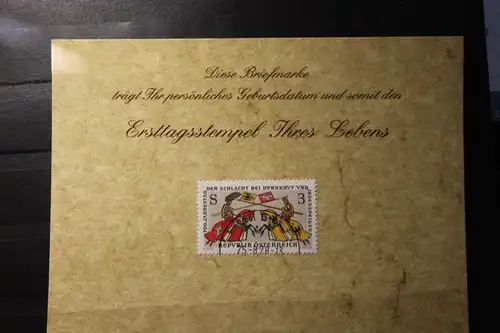 25.8.1978; Personalisierte Geburtstagskarte; Personalisierte Ersttagskarte; Personalisierte Geburtskarte