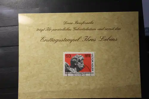 10.11.1978; Personalisierte Geburtstagskarte; Personalisierte Ersttagskarte; Personalisierte Geburtskarte