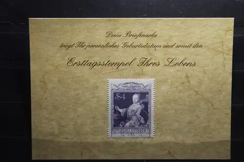 13.5.1980; Personalisierte Geburtstagskarte; Personalisierte Ersttagskarte; Personalisierte Geburtskarte