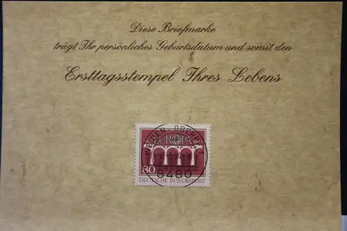 8.5.1984; Personalisierte Geburtstagskarte; Personalisierte Ersttagskarte; Personalisierte Geburtskarte