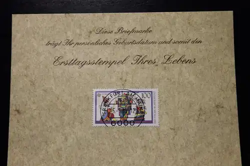 5.5.1989; Personalisierte Geburtstagskarte; Personalisierte Ersttagskarte; Personalisierte Geburtskarte