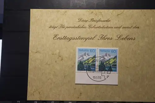 19.1.1993; Personalisierte Geburtstagskarte; Personalisierte Ersttagskarte; Personalisierte Geburtskarte