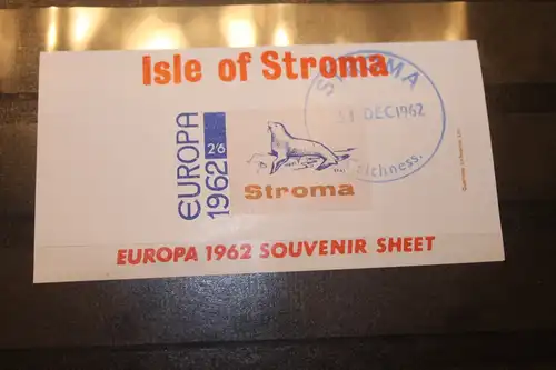 Isle of Pabay EUROPA-UNION-Mitläufer, CEPT-Mitläufer, Englische Insel-Lokalpost-Marken Blockausgabe 1962