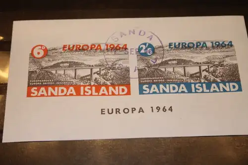 Sanda Island, EUROPA-UNION-Mitläufer, CEPT-Mitläufer, Englische Insel-Lokalpost-Marken Blockausgabe 1964