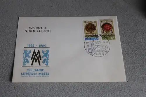 Ersttagsbrief FDC DDR: Leipziger Frühjahrsmesse 1990