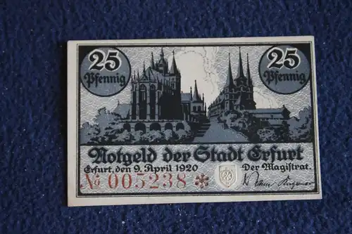 Notgeld Erfurt, 25 Pf.