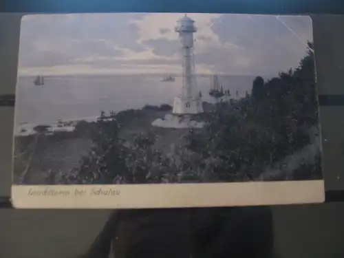 [Lithographie] Leuchtturm bei Schulau. 