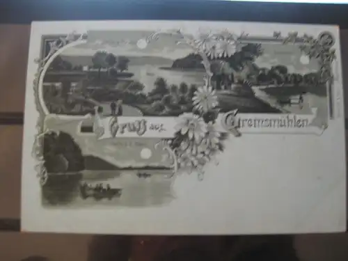 [Mondscheinkarte] Gruss aus Gremsmühlen. 