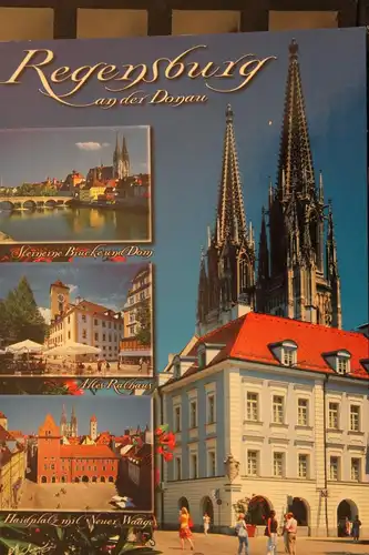 [Echtfotokarte farbig] Regensburg. 