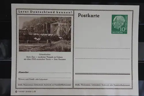 Gelsenkirchen, Bildpostkarte von 1958