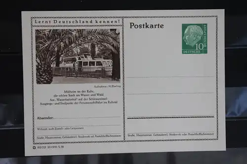 Mülheim, Bildpostkarte von 1958