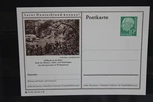 Mülheim, Bildpostkarte von 1958