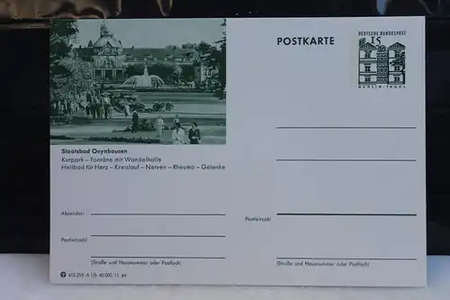 [Ansichtskarte] Oeynhausen, Bildpostkarte der Bundespost 1964. 