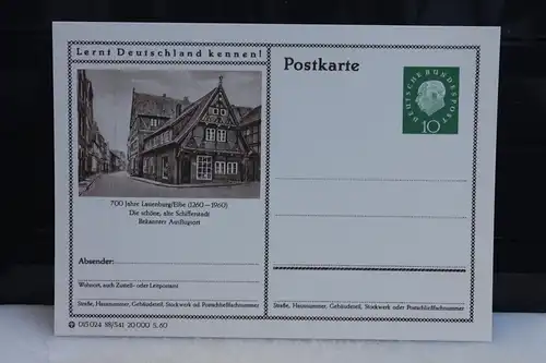 [Ansichtskarte] Lauenburg,  Bildpostkarte der Bundespost 1960. 