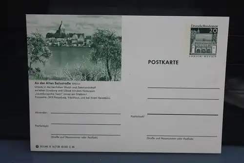 [Ansichtskarte] Ratzeburg,  Bildpostkarte der Bundespost 1968. 