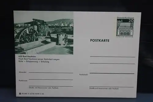 [Ansichtskarte] Bad Nauheim, Bildpostkarte der Bundespost 1968. 