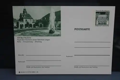 [Ansichtskarte] Bad Nauheim, Bildpostkarte der Bundespost 1968. 