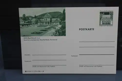 [Ansichtskarte] Bad Grund, Bildpostkarte der Bundespost 1968. 
