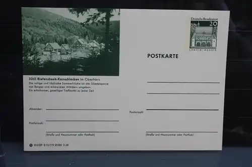 [Ansichtskarte] Riefensbeek-Kamschlacken, Bildpostkarte der Bundespost 1968. 