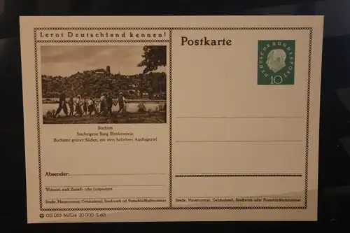 [Werbepostkarte] Bildpostkarte P 42 der Bundespost 1960: Bochum. 