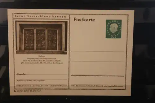 [Werbepostkarte] Bildpostkarte P 42 der Bundespost 1960: Bochum. 