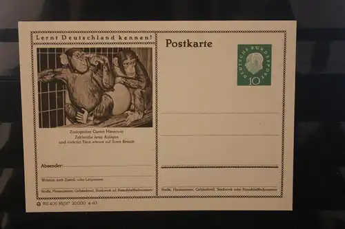 [Werbepostkarte] Bildpostkarte P 42 der Bundespost 1960: Hannover. 