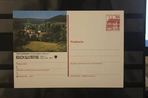 [Werbepostkarte] Bildpostkarte P 138; Teilserie "I" der Bundespost 1983: Enzklösterle. 